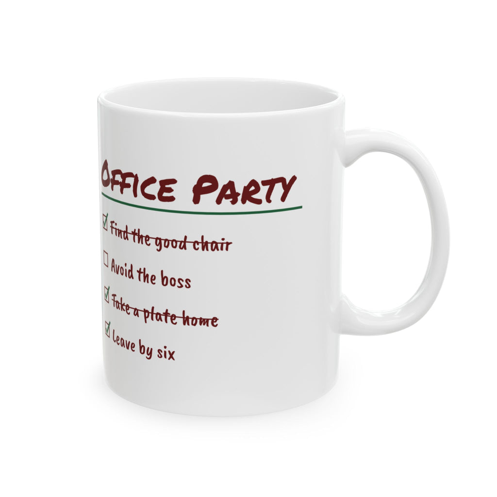 Funny Christmas Coworker Coffee Mug Take A Plate Home Leave By Six