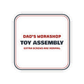 Funny Dad Christmas Sticker Toy Assembly Extra Screws Are Normal