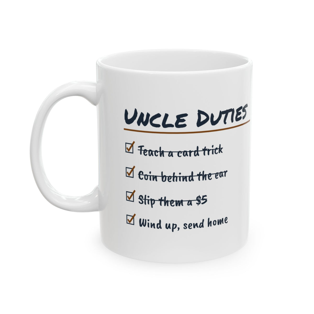 Funny Uncle Mug Wind Them Up Send Them Home Checklist For Uncles