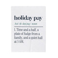 Funny Christmas Nurse Throw Blanket Holiday Pay Definition