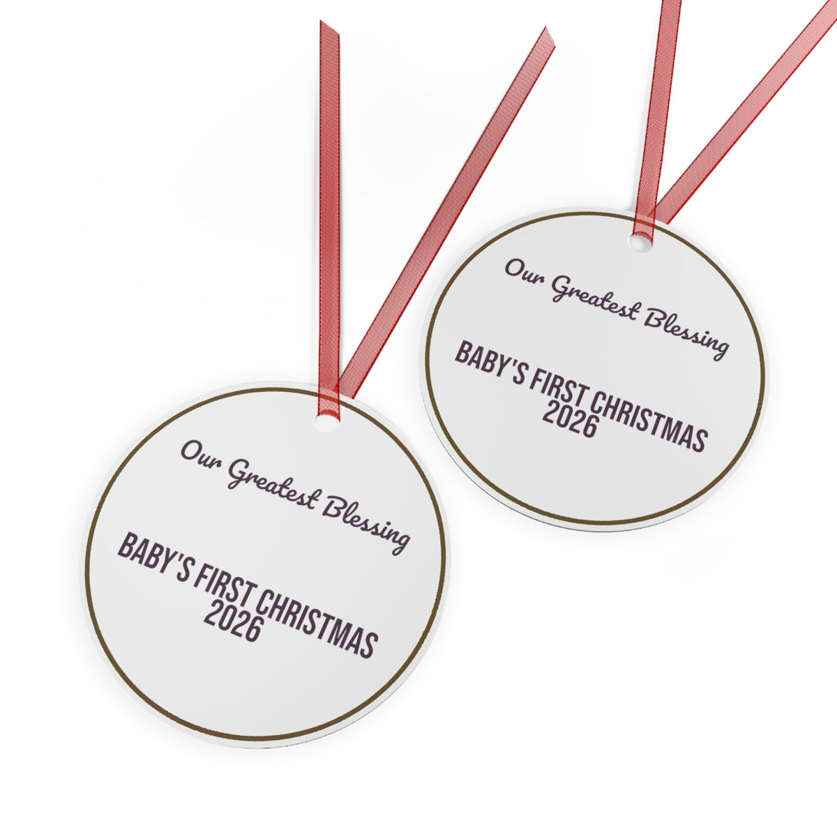 Christmas Ornament 2026 Our Greatest Blessing Baby Keepsake