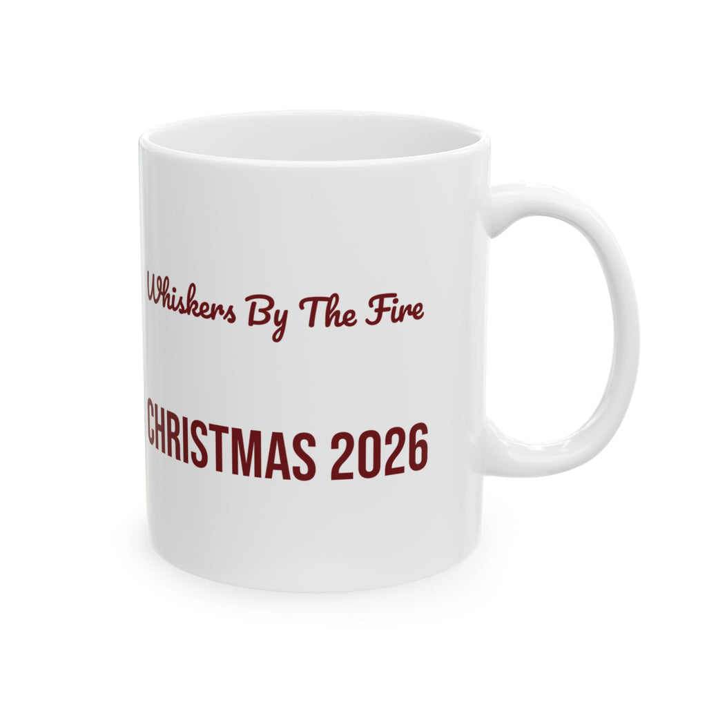 Christmas Coffee Mug Whiskers By The Fire Christmas 2026 For Cat Moms