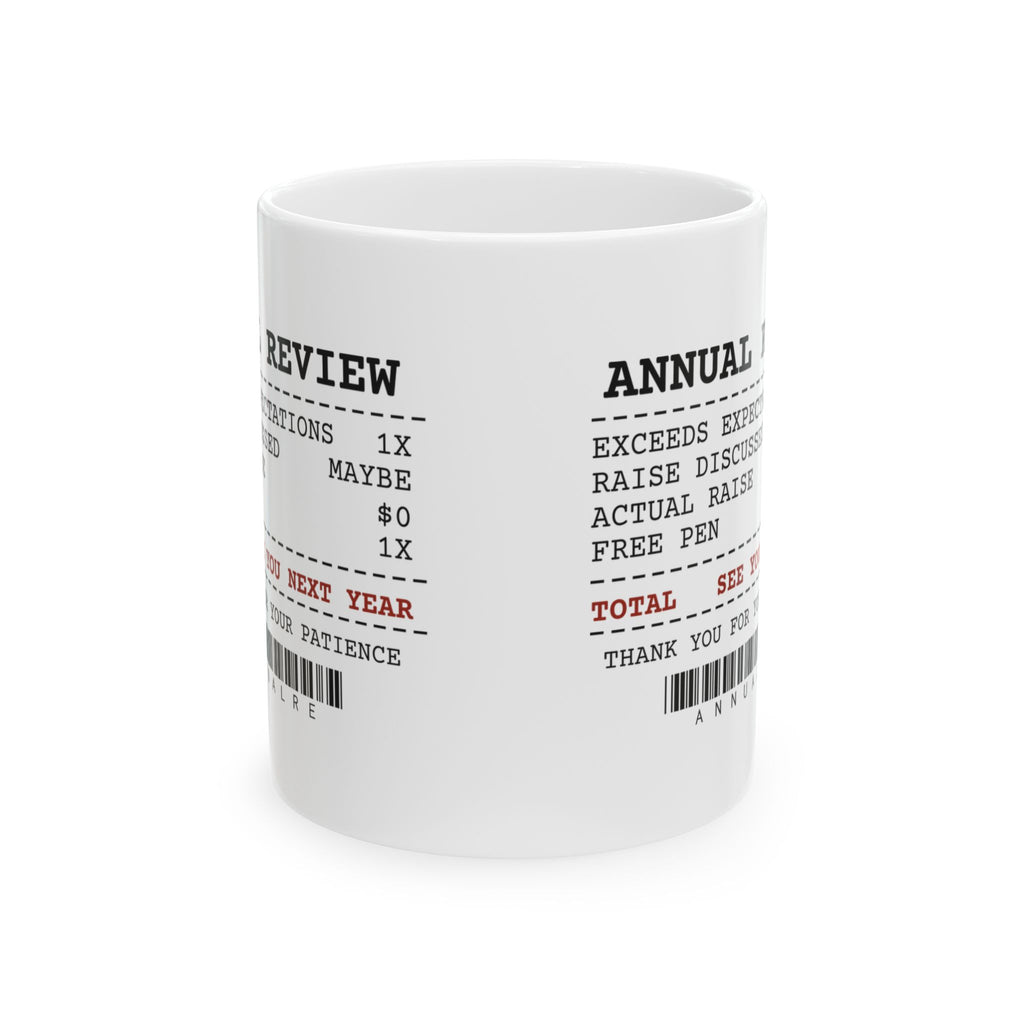 Annual Review Receipt Coffee Mug For Coworkers