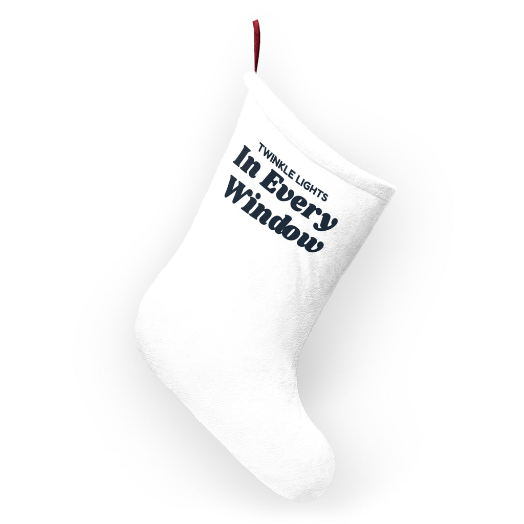 Cozy Christmas Stocking Twinkle Lights In Every Window