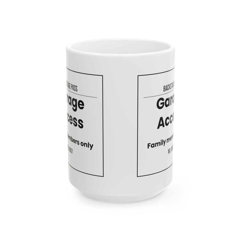 Funny Dad Coffee Mug Garage Backstage Pass For Dads