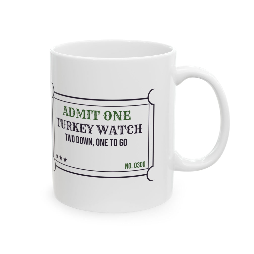 Bowling Coffee Mug Turkey Watch Two Strikes Down Nobody Talk To Me