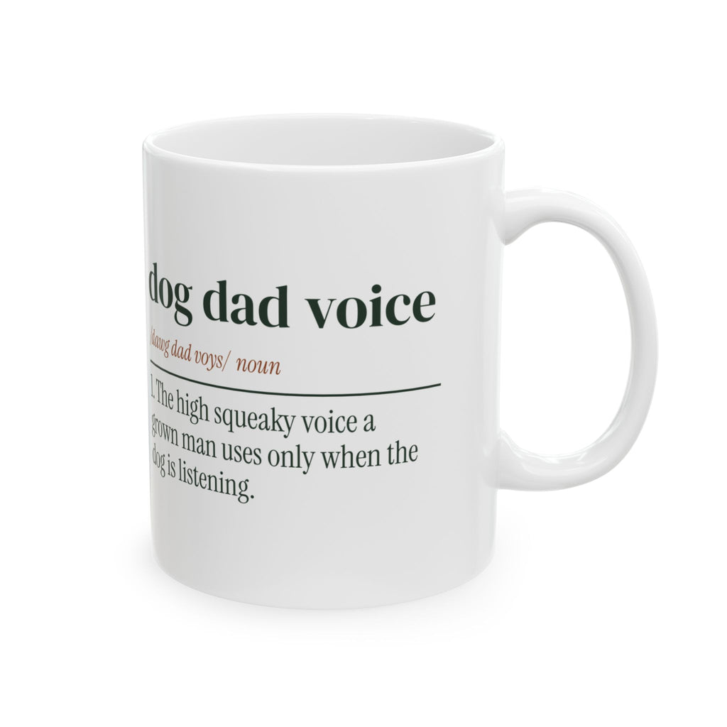 Funny Dog Dad Father's Day Coffee Mug Dog Dad Voice Dictionary