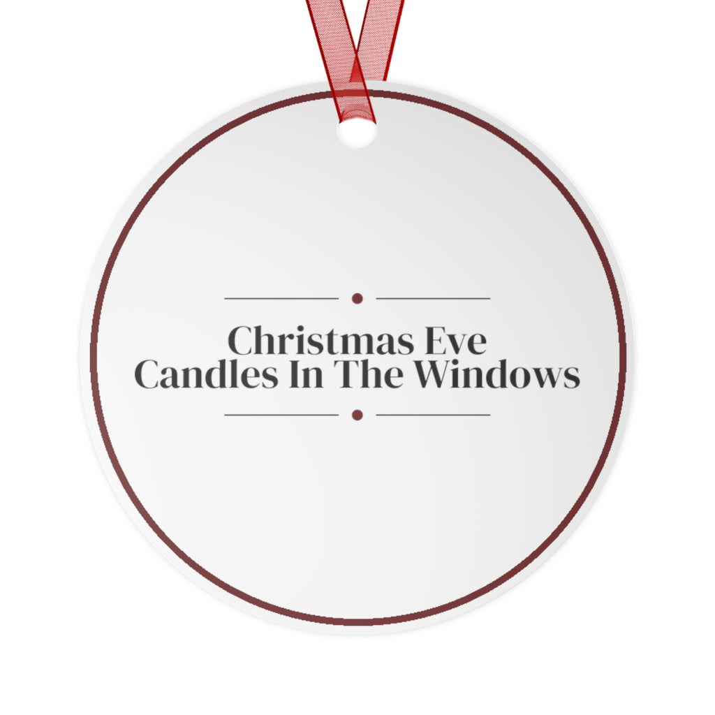 Christmas Ornament Christmas Eve Candles In The Windows