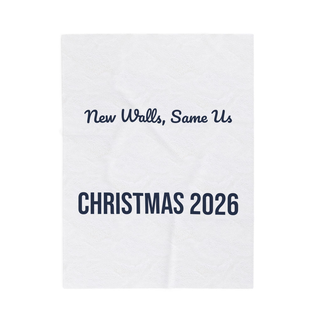 New Home Christmas Throw Blanket New Walls Same Us 2026
