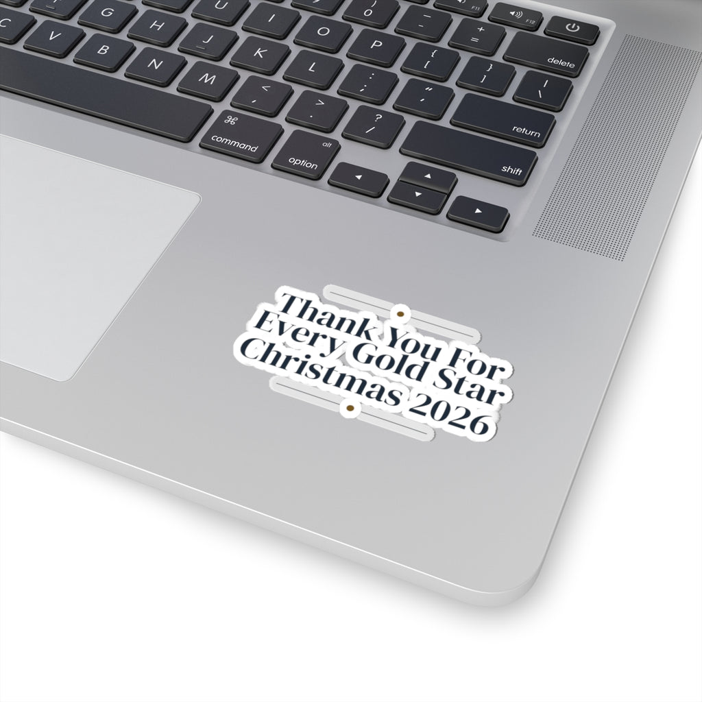Teacher Christmas Sticker Thank You For Every Gold Star 2026
