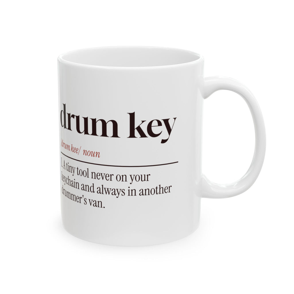 Funny Drummer Coffee Mug Drum Key Definition For Drummers