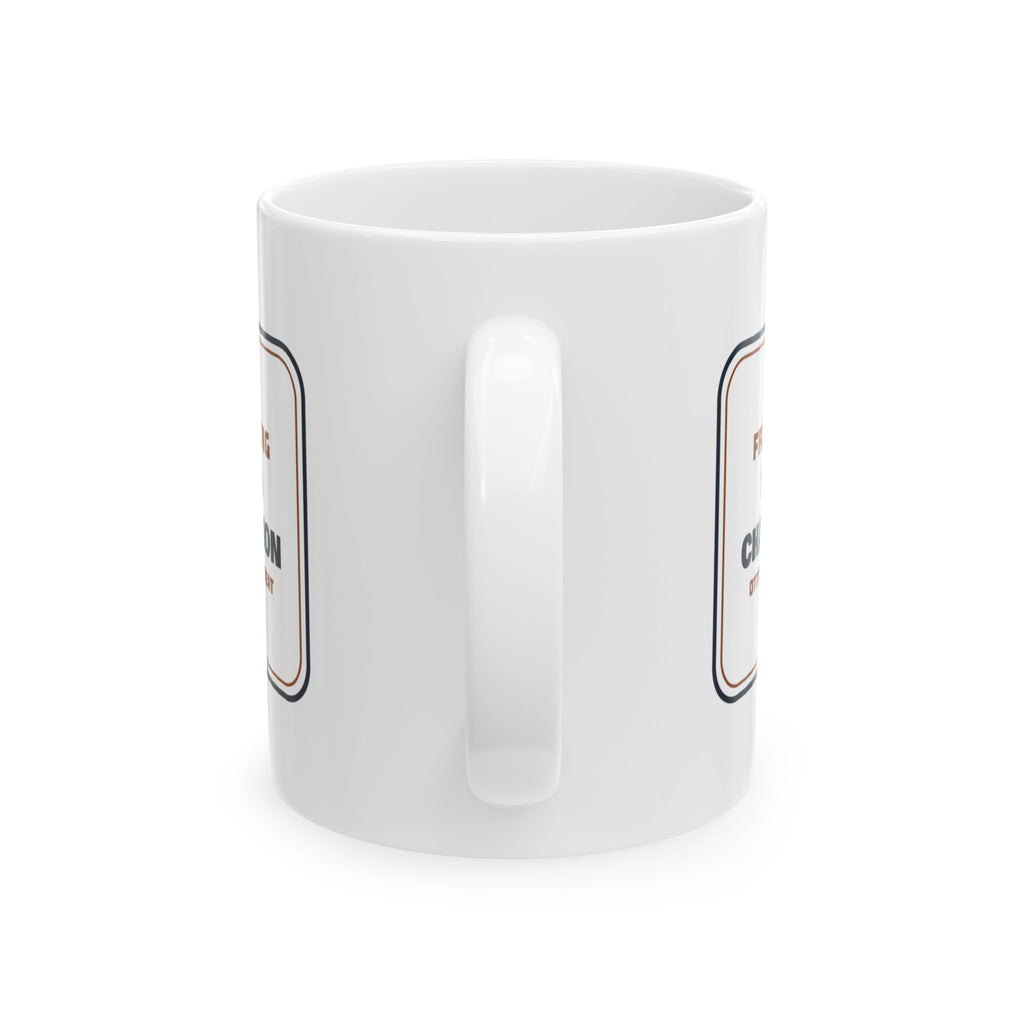 Funny Friendsgiving Coffee Mug Folding Chair Section Ottoman Counts