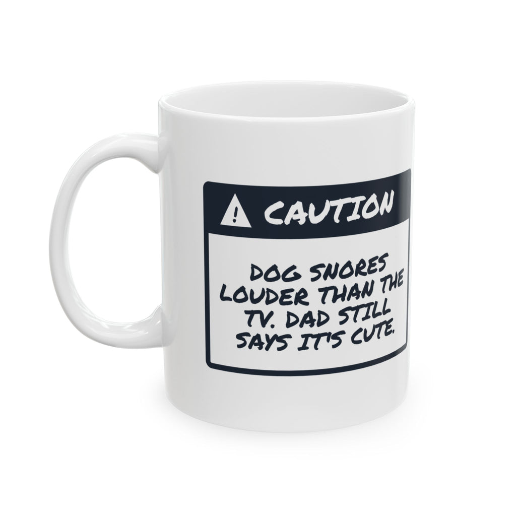 Dog Dad Mug Louder Than The TV Funny Pet Owner Cup