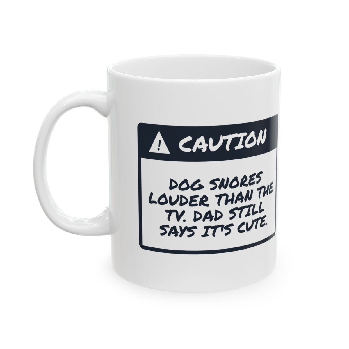 Dog Dad Mug Louder Than The TV Funny Pet Owner Cup