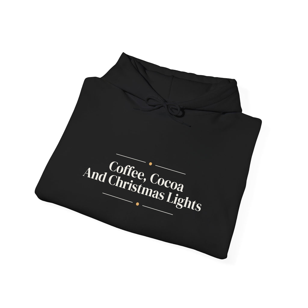 Christmas Hoodie Coffee Cocoa And Christmas Lights Cozy Mug