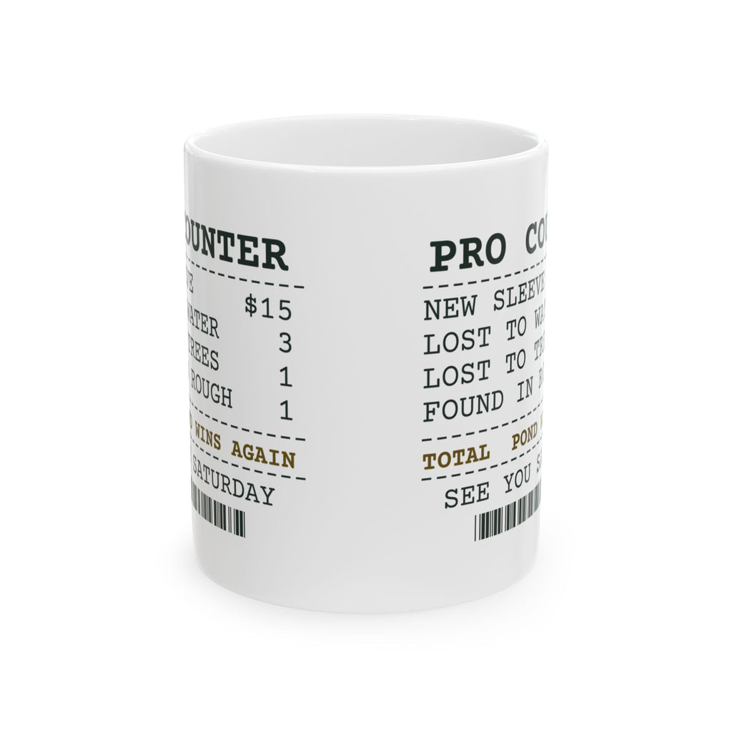 Funny Golfer Coffee Mug Fed The Pond A New Sleeve Pro Counter Receipt