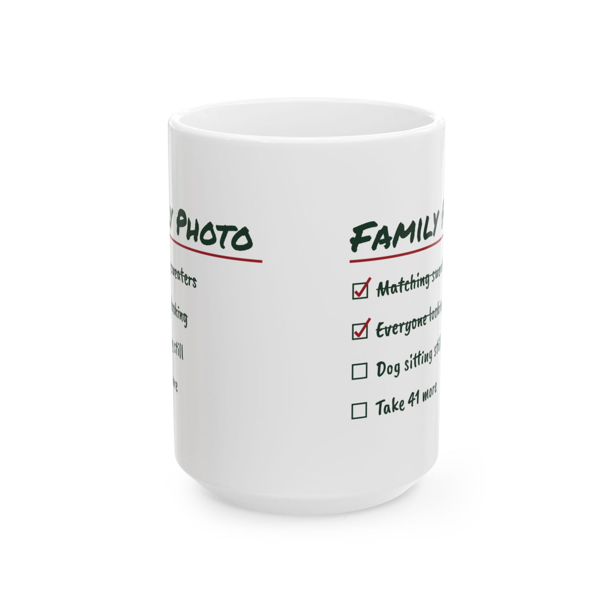 Funny Christmas Coffee Mug Family Photo Take 41 More For Families