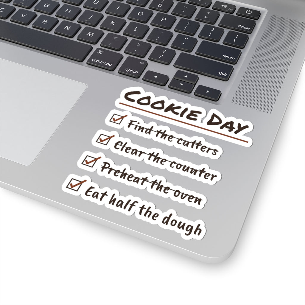 Funny Christmas Baking Sticker Cookie Day Checklist For Bakers