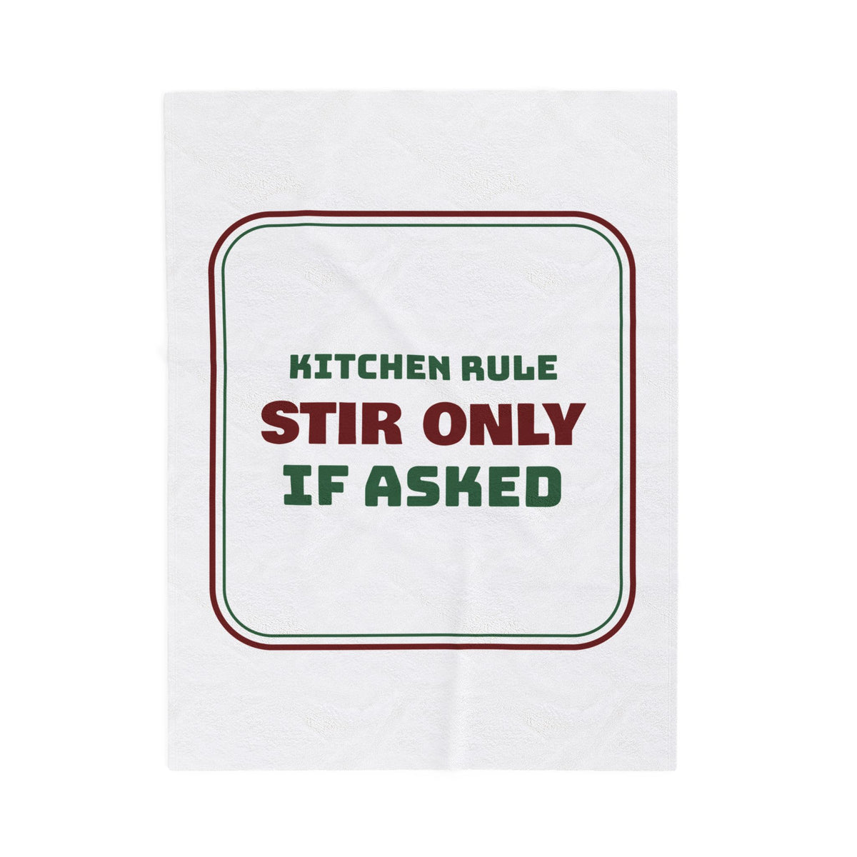 Funny Christmas Hostess Throw Blanket Stir Only If Asked Kitchen Sign