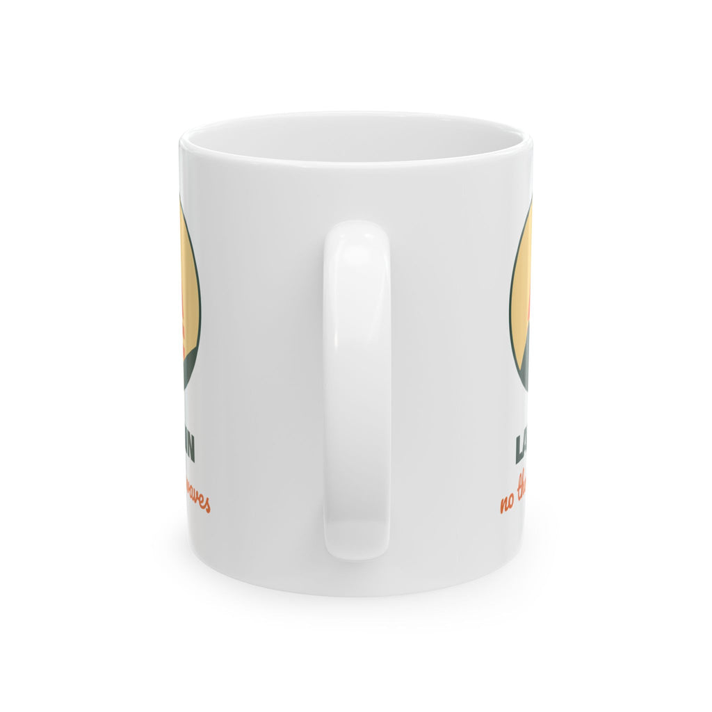 Lake Brain Coffee Mug No Thoughts Just Waves