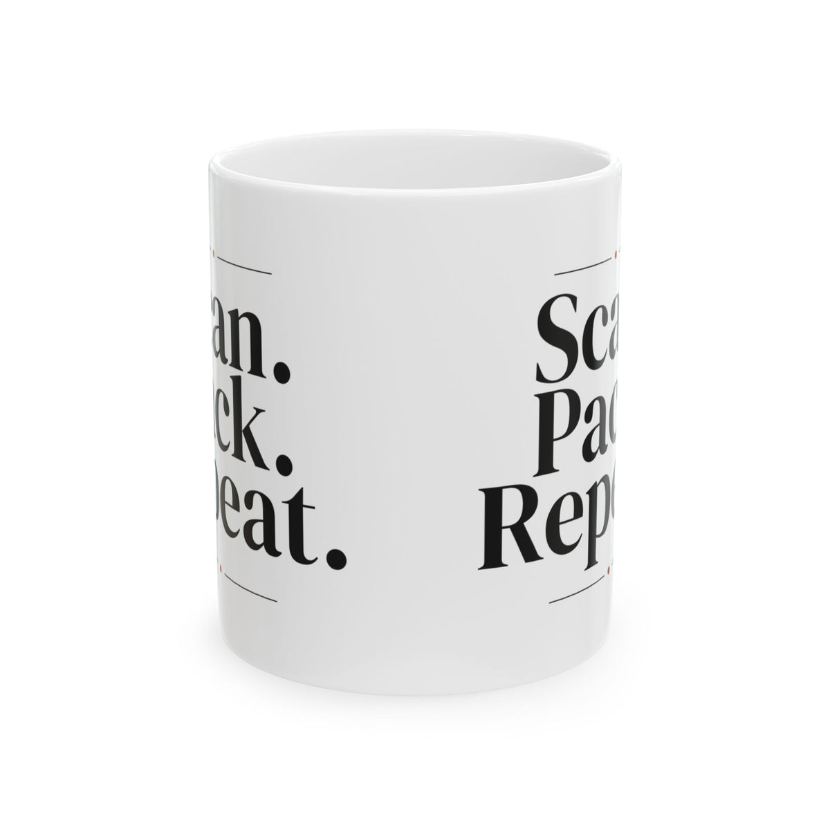 Warehouse Worker Coffee Mug Scan Pack Repeat
