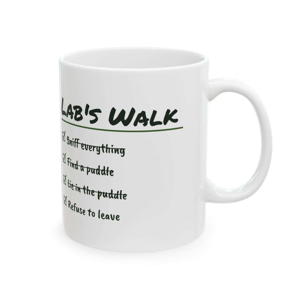 Funny Labrador Mug Lie In The Puddle Refuse To Leave