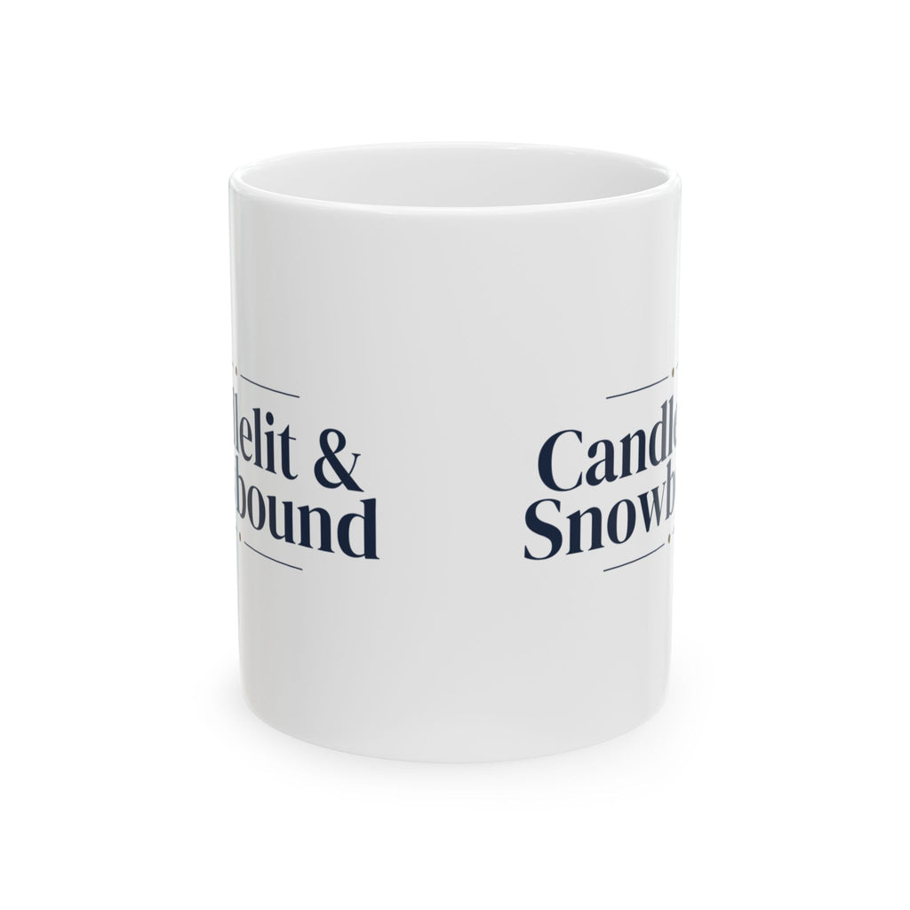 Christmas Coffee Mug Candlelit And Snowbound Cozy Winter