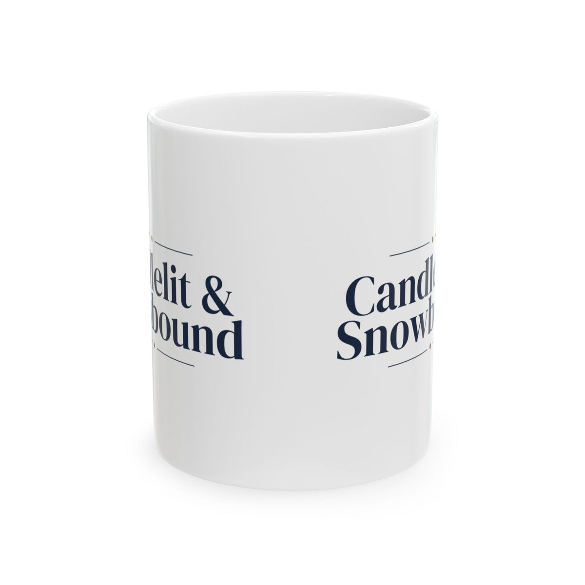 Christmas Coffee Mug Candlelit And Snowbound Cozy Winter