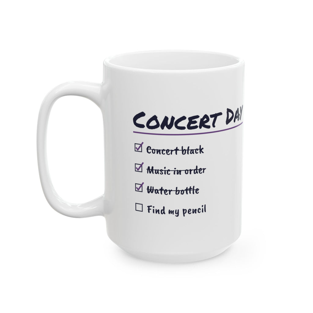Funny Choir Coffee Mug Concert Day Find My Pencil Checklist For Singers