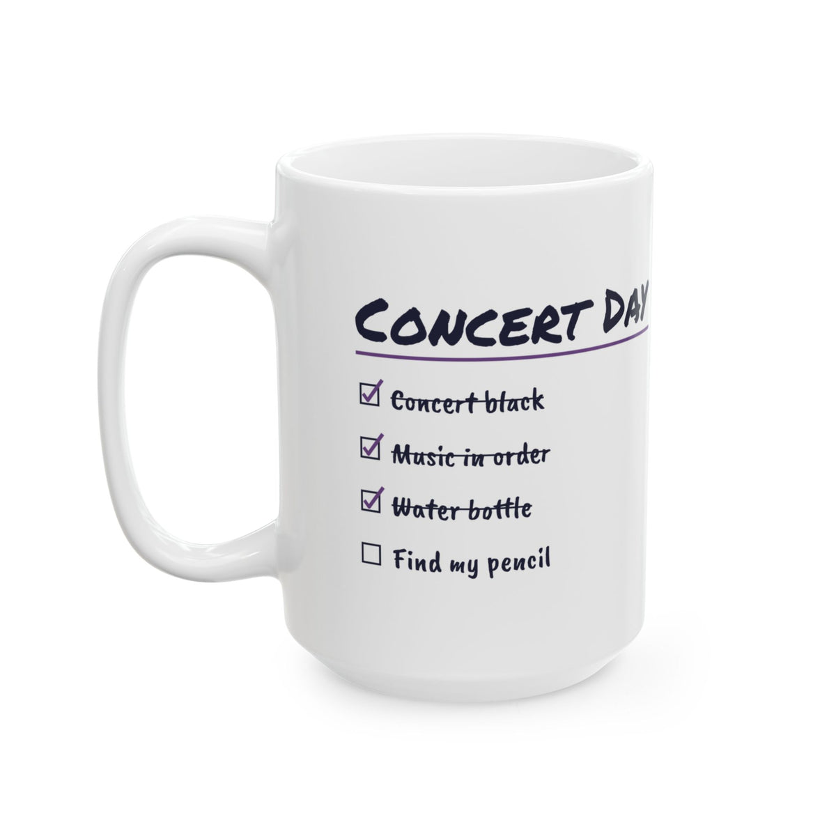 Funny Choir Coffee Mug Concert Day Find My Pencil Checklist For Singers
