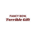 Funny White Elephant Sticker Fancy Bow Terrible