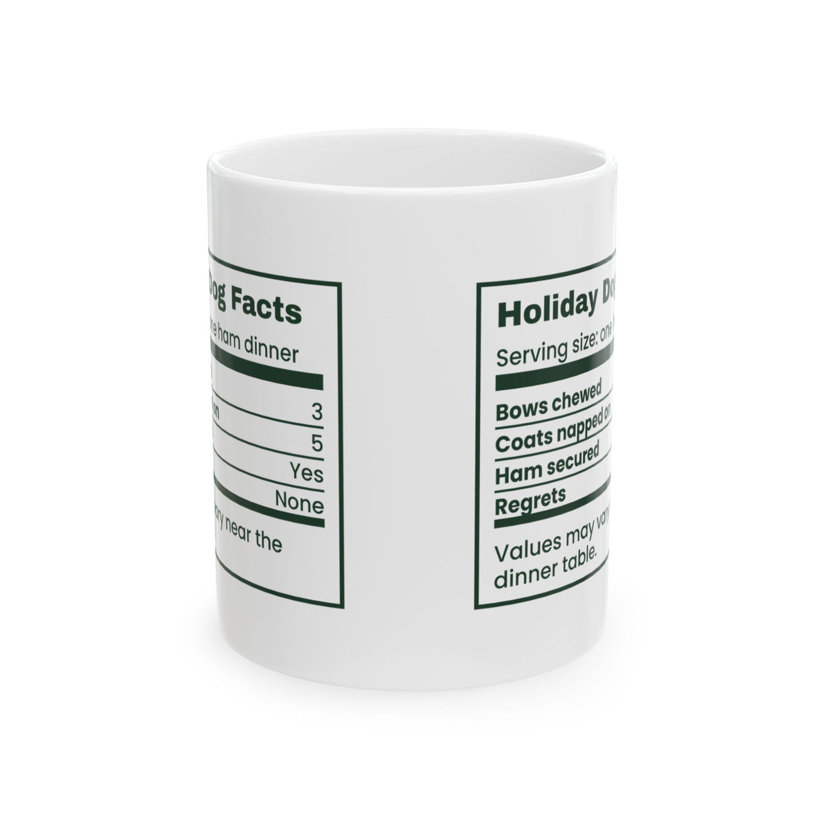Funny Christmas Dog Mom Coffee Mug Holiday Dog Facts For Dog Lovers