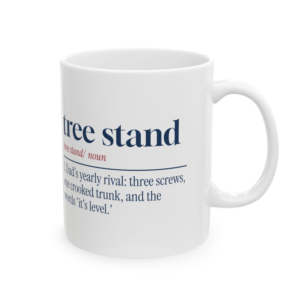 Funny Christmas Coffee Mug Tree Stand Definition Dad's Yearly Rival