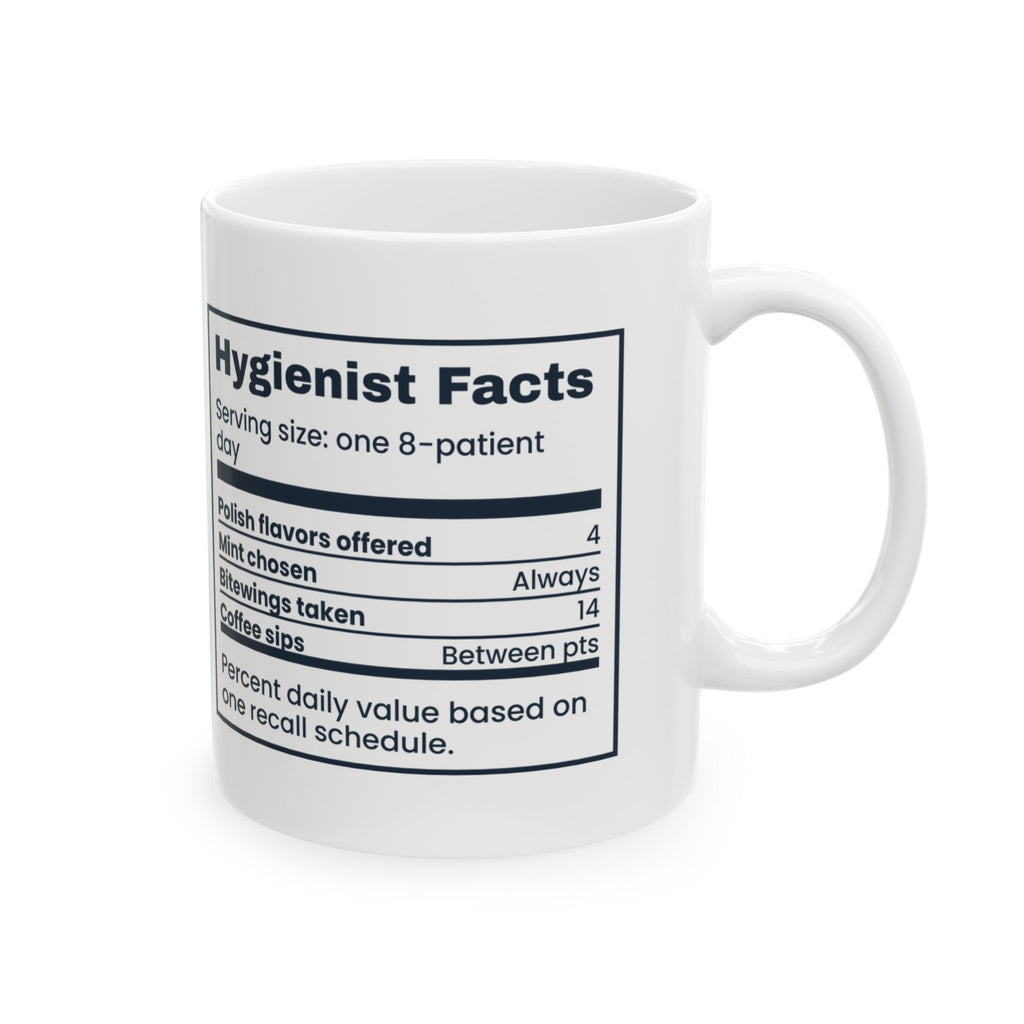 Funny Dental Hygienist Mug Polish Flavors Offered Mint Chosen Facts