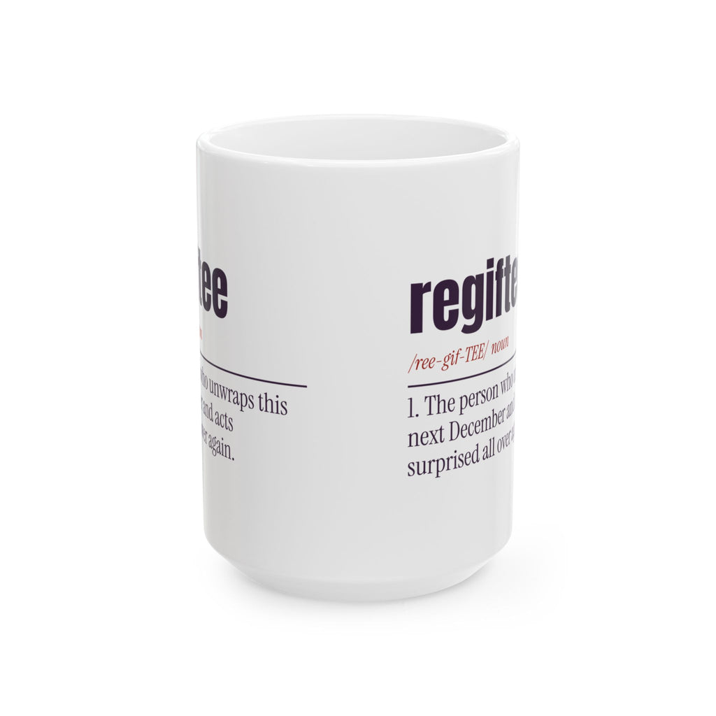 Funny White Elephant Coffee Mug Regiftee Definition For Gift Swaps
