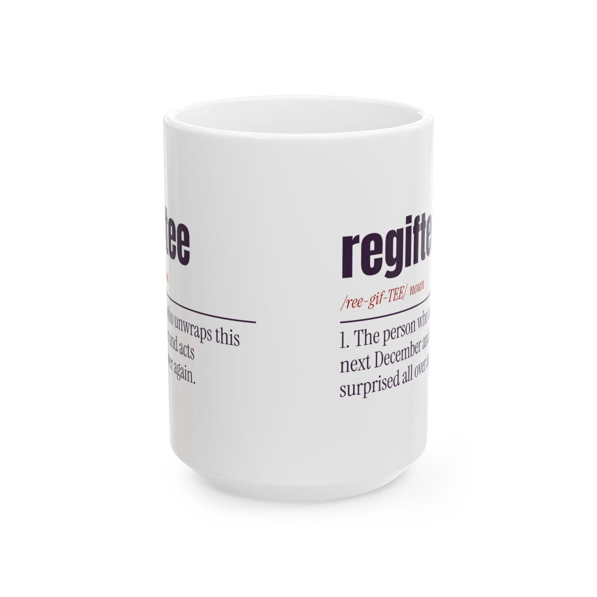 Funny White Elephant Coffee Mug Regiftee Definition For Gift Swaps