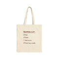 Funny Christmas Shopping Tote Bag Panic Buy A Candle Checklist