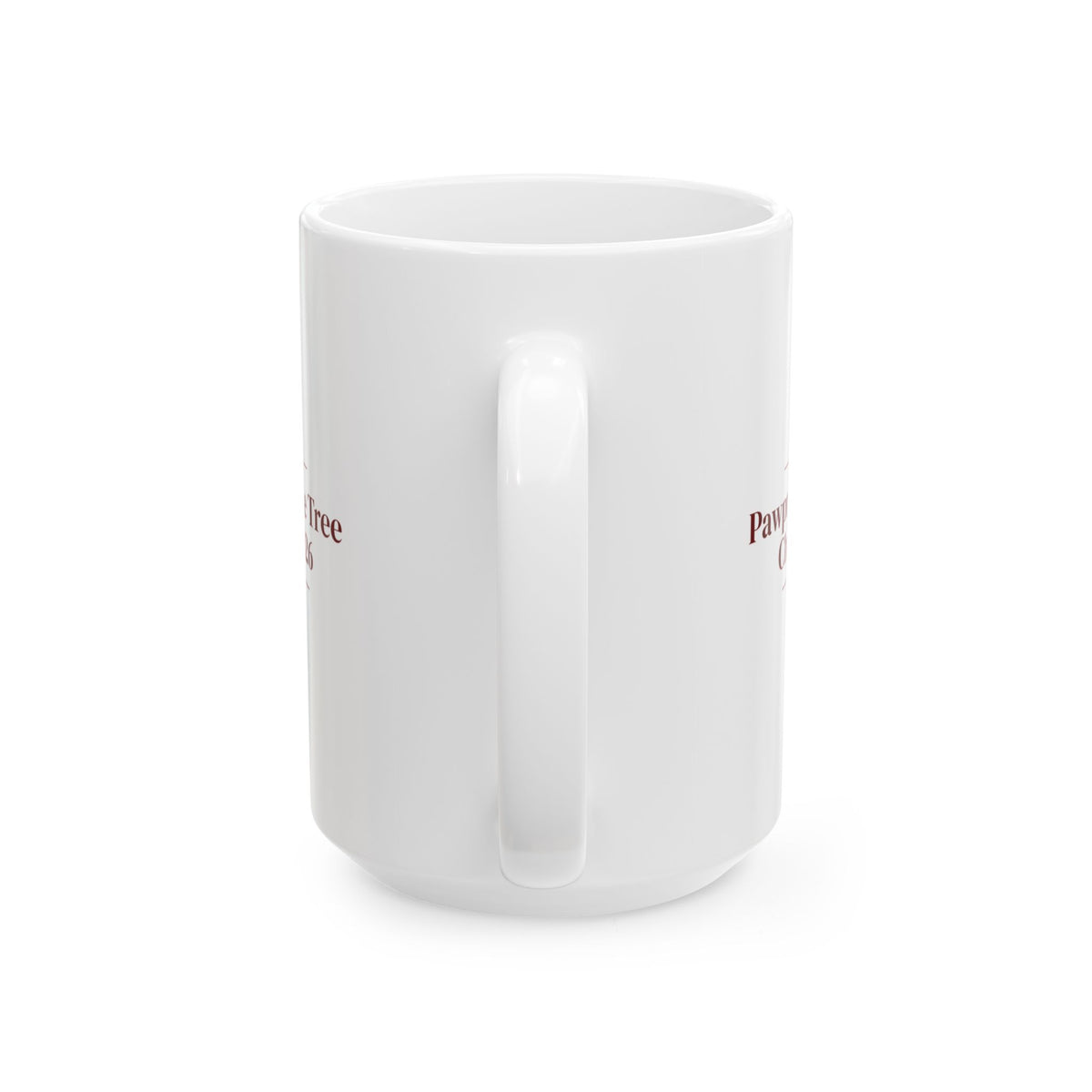 Christmas Dog Coffee Mug Pawprints By The Tree 2026