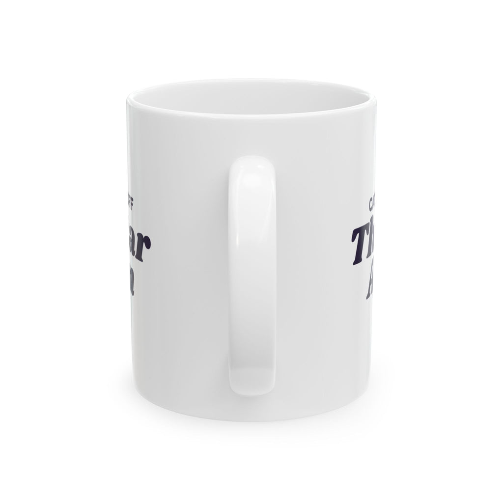 Funny Christmas Cat Coffee Mug Cat Knocked Off The Star Again