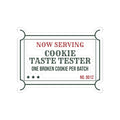 Funny Christmas Sticker Cookie Taste Tester One Per Batch For Bakers