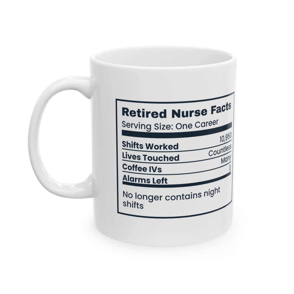 Retired Nurse Coffee Mug No Night Shifts