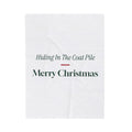 Funny Introvert Christmas Throw Blanket Hiding In The Coat Pile