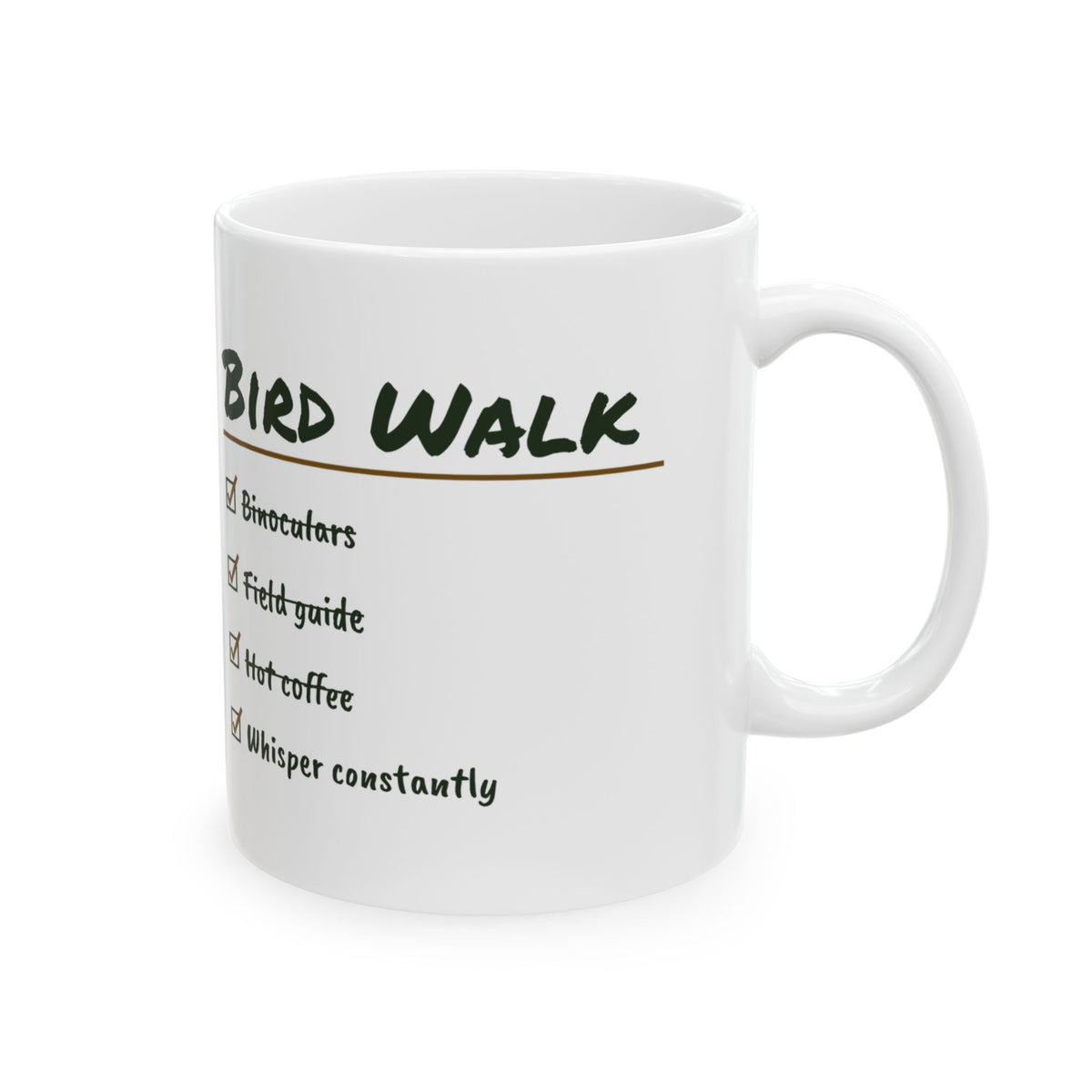 Funny Bird Watching Coffee Mug Bird Walk Whisper Constantly For Birders