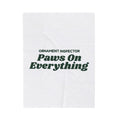 Funny Christmas Throw Blanket Ornament Inspector Paws On Everything