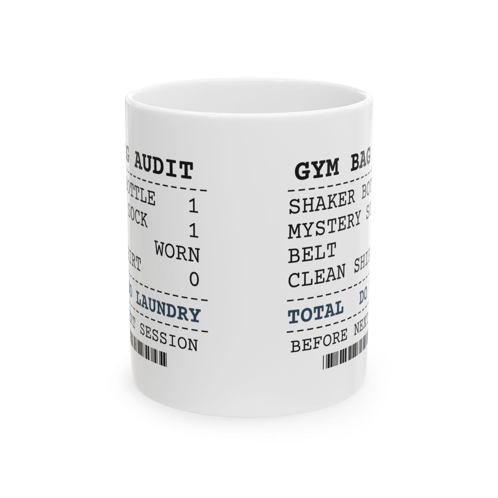 Gym Bag Audit Coffee Mug For Fitness Lovers