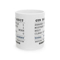Gym Bag Audit Coffee Mug For Fitness Lovers