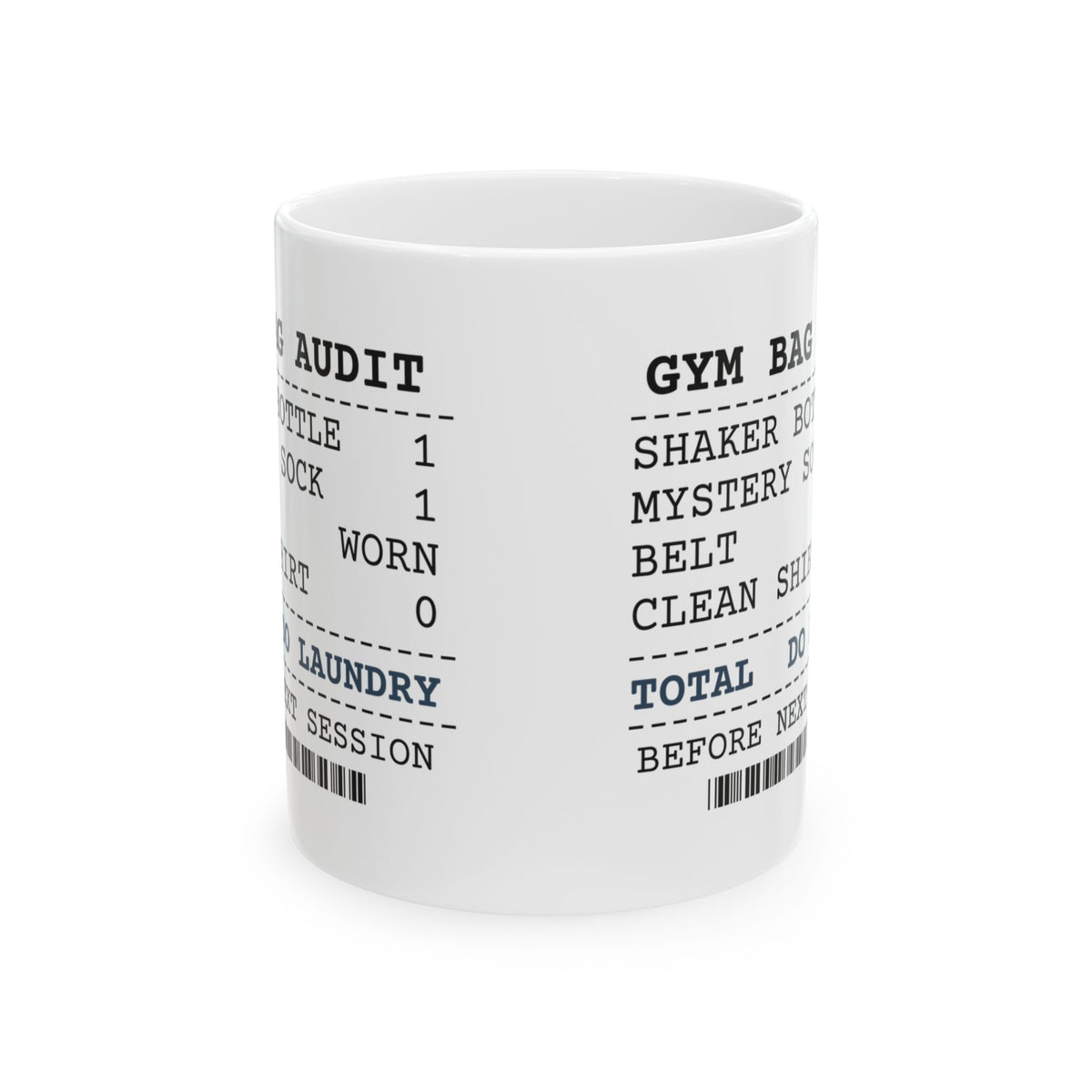 Gym Bag Audit Coffee Mug For Fitness Lovers
