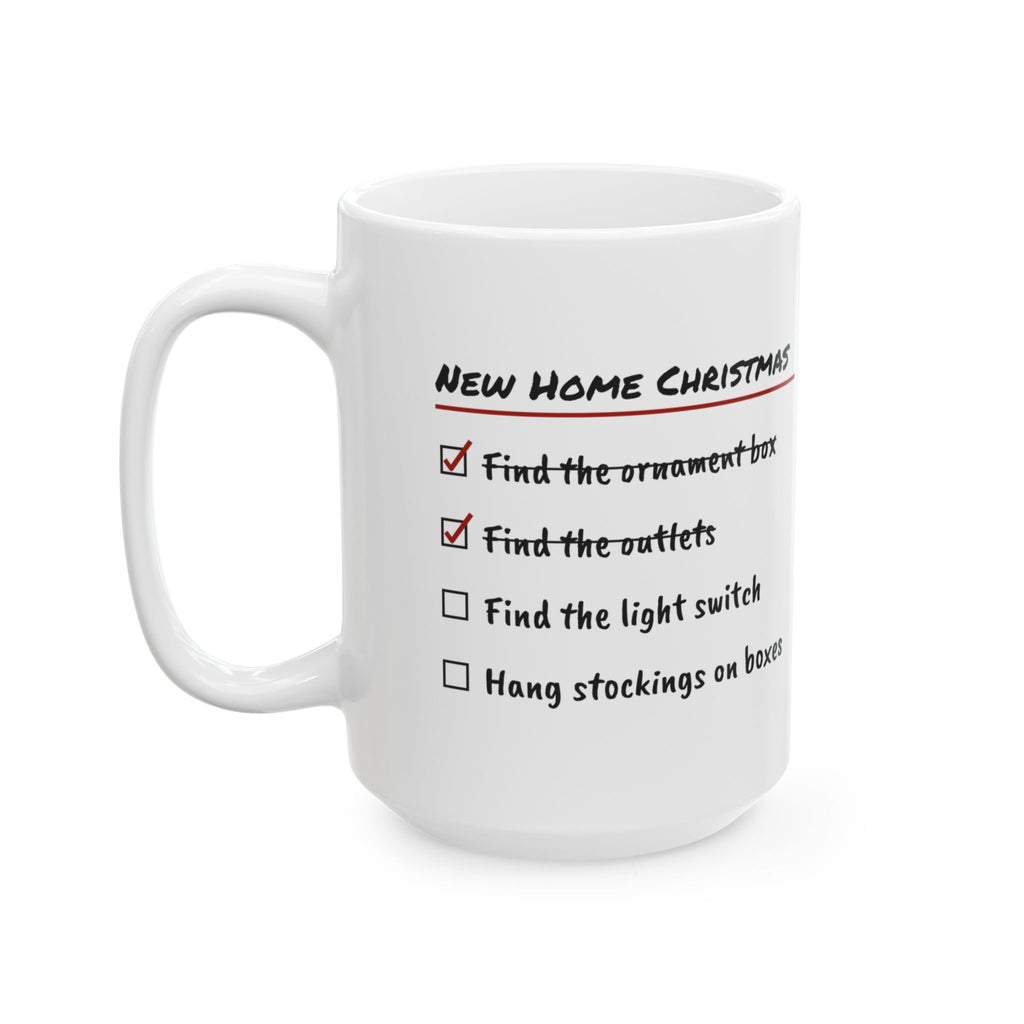 Funny Christmas Coffee Mug New Home Christmas Checklist