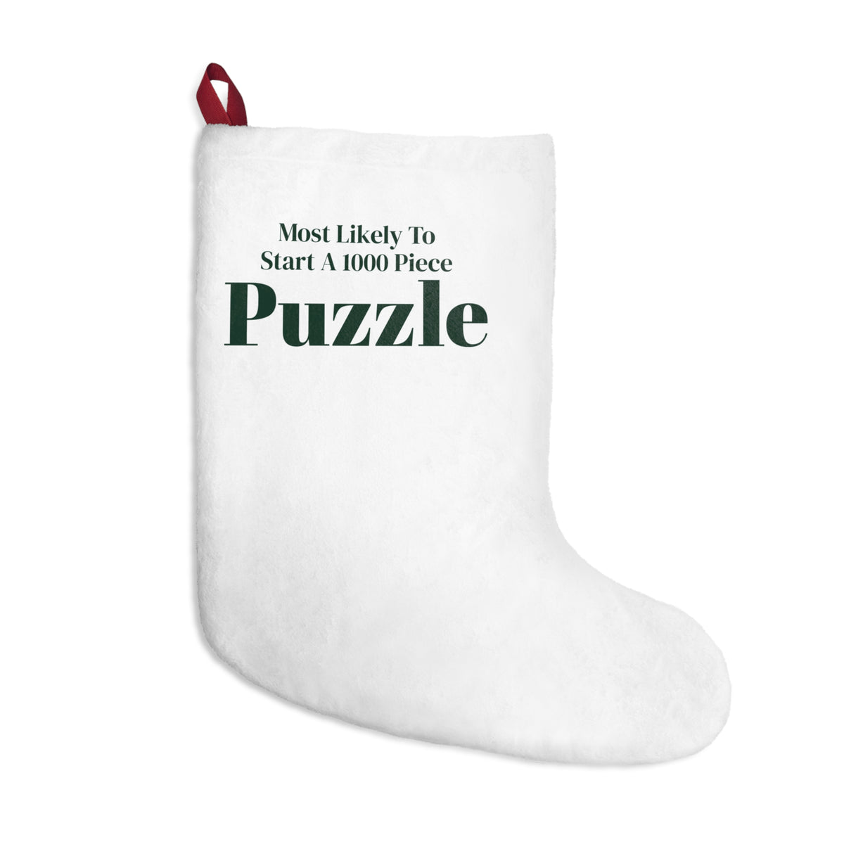 Funny Christmas Stocking Most Likely To Start A 1000 Piece Puzzle