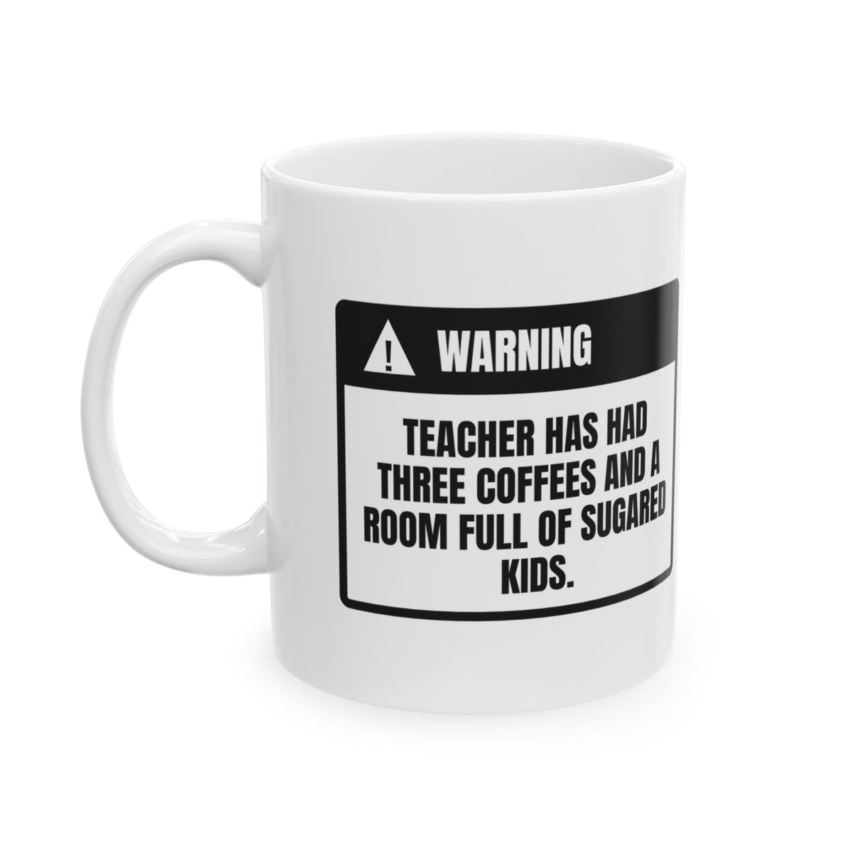 Funny Halloween Coffee Mug Teacher Warning Sugar High For Teachers